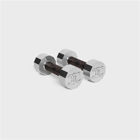 celine dumbbell|DUMBBELLS 2KG IN STEEL AND TRIOMPHE CANVAS.